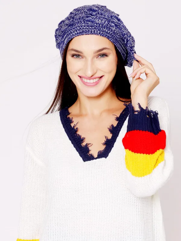 Denim_Woolen_Cap_For_Women