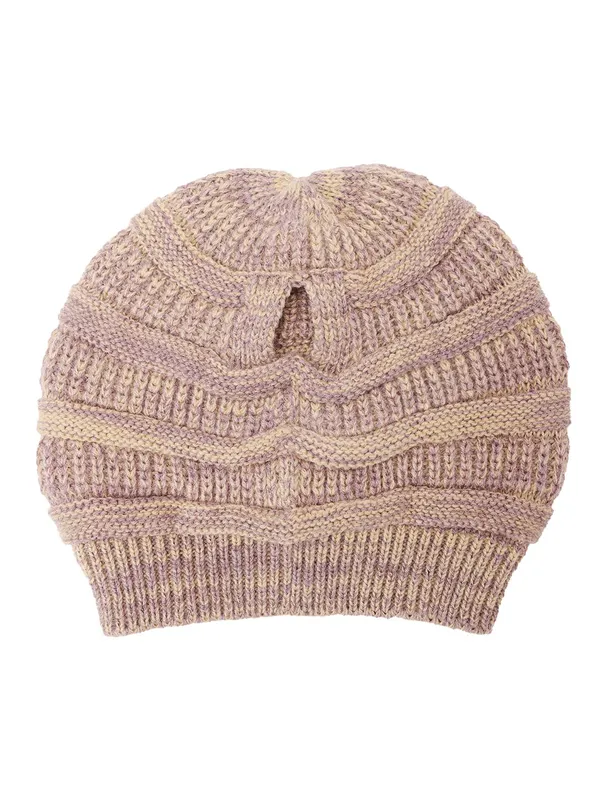 Biege_Woolen_Cap_For_Women