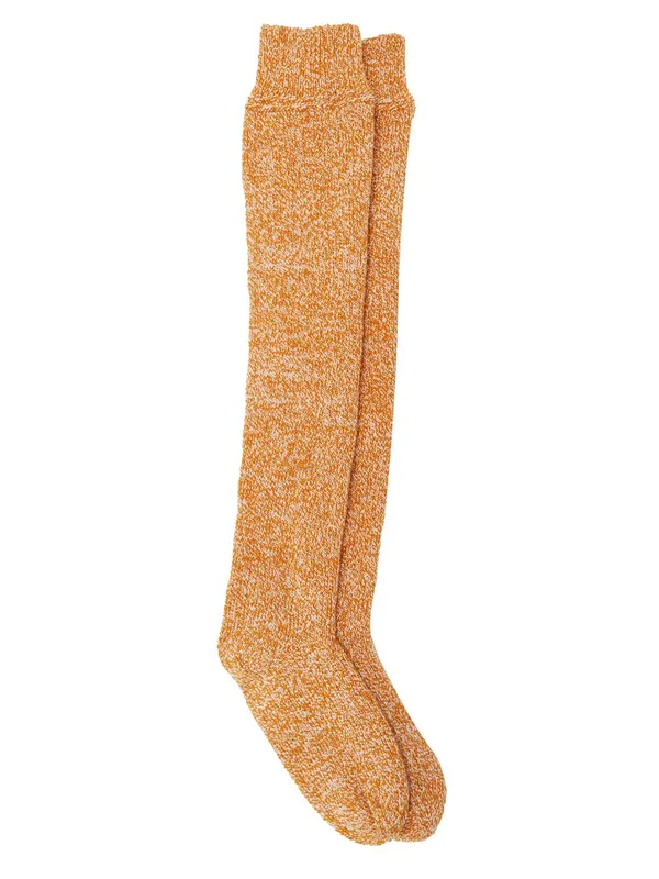 Orange_Woolen_Socks_For_Women