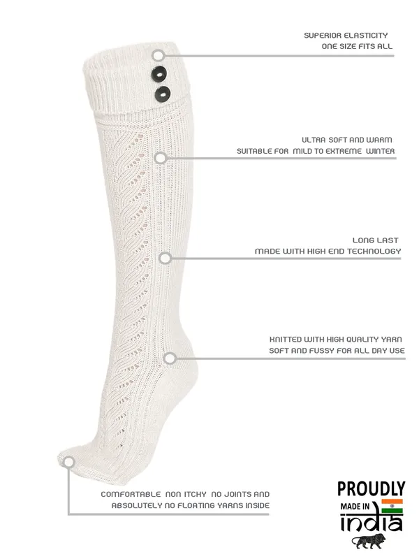 1_Pair_Women_Wool_Socks_Winter_Vintage_Warm_Soft_Thick_Knit_Woolen_Knee_Length_Socks_(Cream)