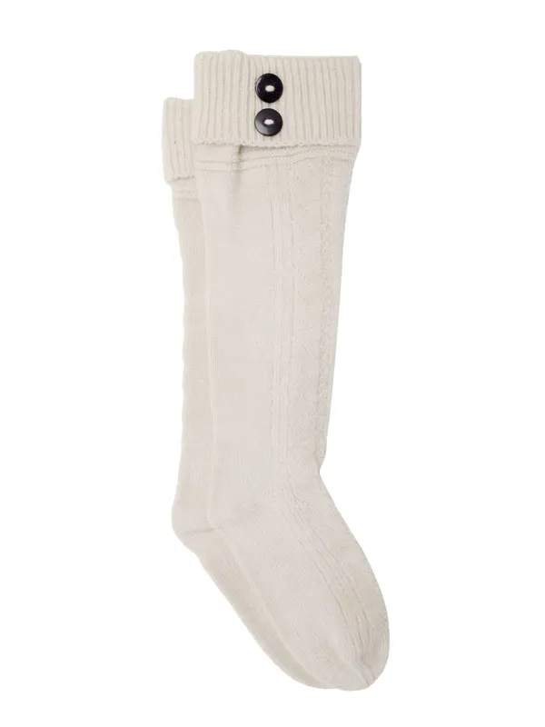 1_Pair_Women_Wool_Socks_Winter_Vintage_Warm_Soft_Thick_Knit_Woolen_Knee_Length_Socks_(Cream)