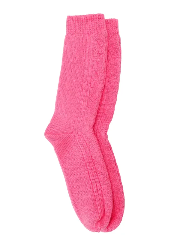Pink_Woolen_Socks_For_Women