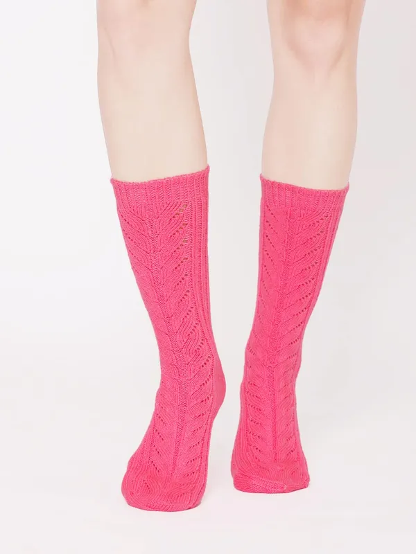 Pink_Woolen_Socks_For_Women