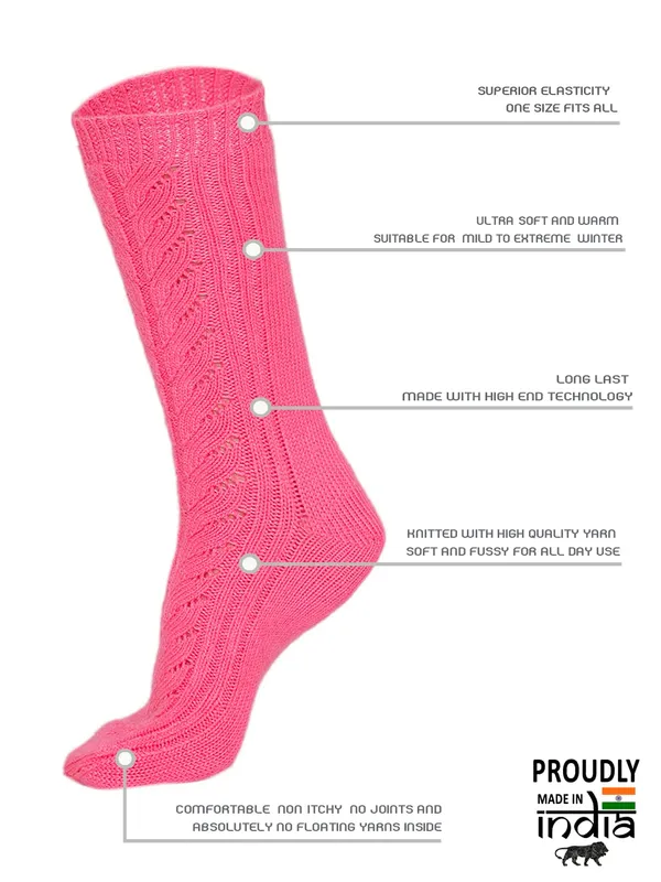Pink_Woolen_Socks_For_Women