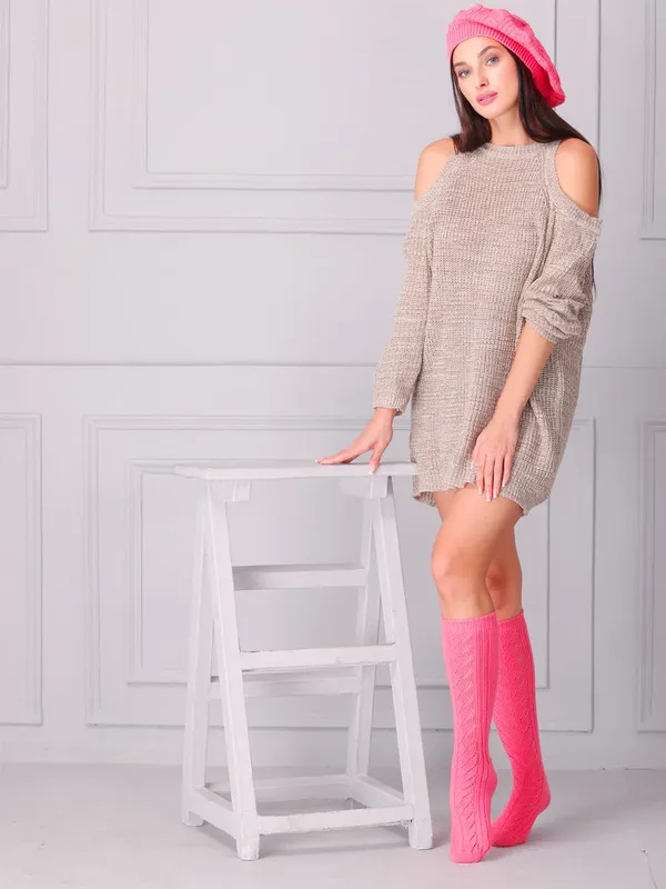 Pink_Woolen_Socks_For_Women