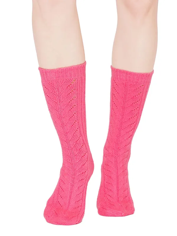 Pink_Woolen_Socks_For_Women