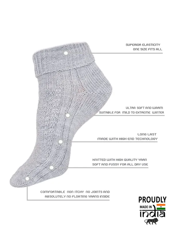 Grey_Woolen_Socks_For_Women