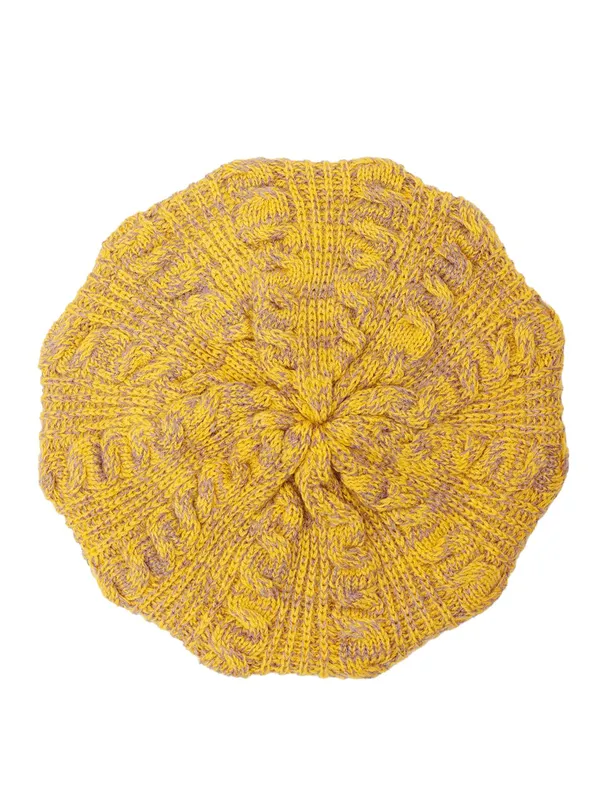 Yellow_Woolen_Cap_For_Women