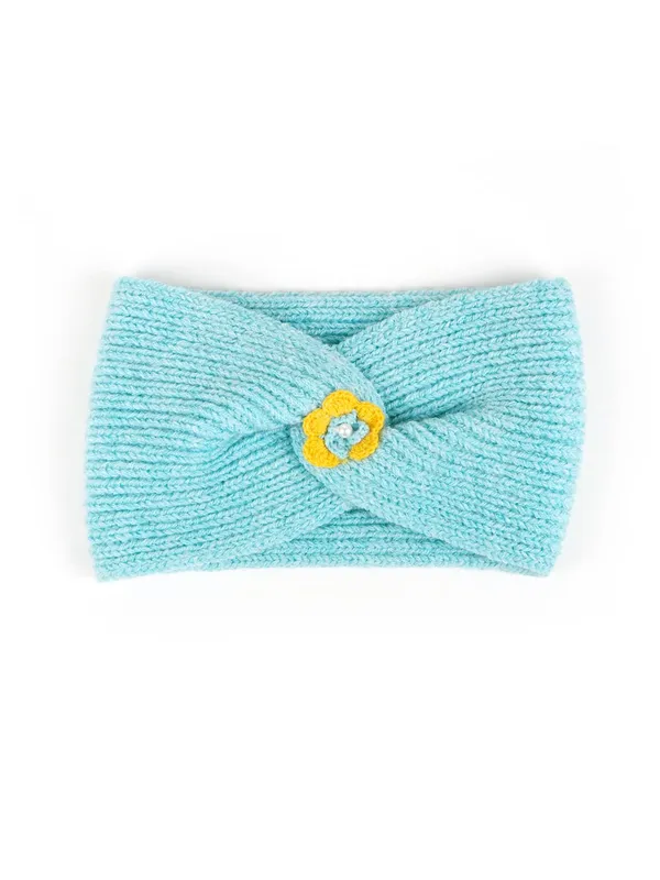 Turquoise_Blue_Woolen_Earmuff_For_Girls