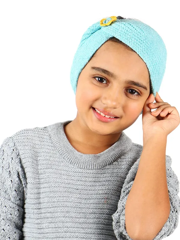 Turquoise_Blue_Woolen_Earmuff_For_Girls