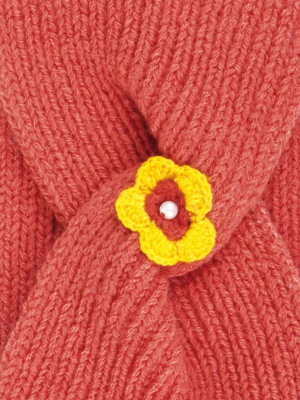 Orange_Woolen_Earmuff_For_Girls