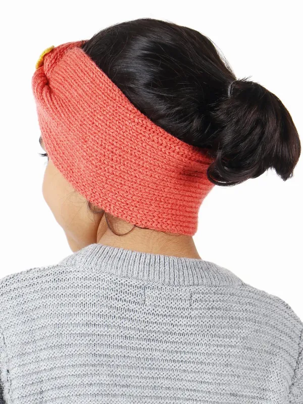 Orange_Woolen_Earmuff_For_Girls