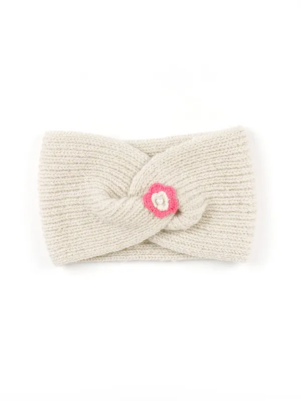 Cream_Woolen_Earmuff_For_Girls