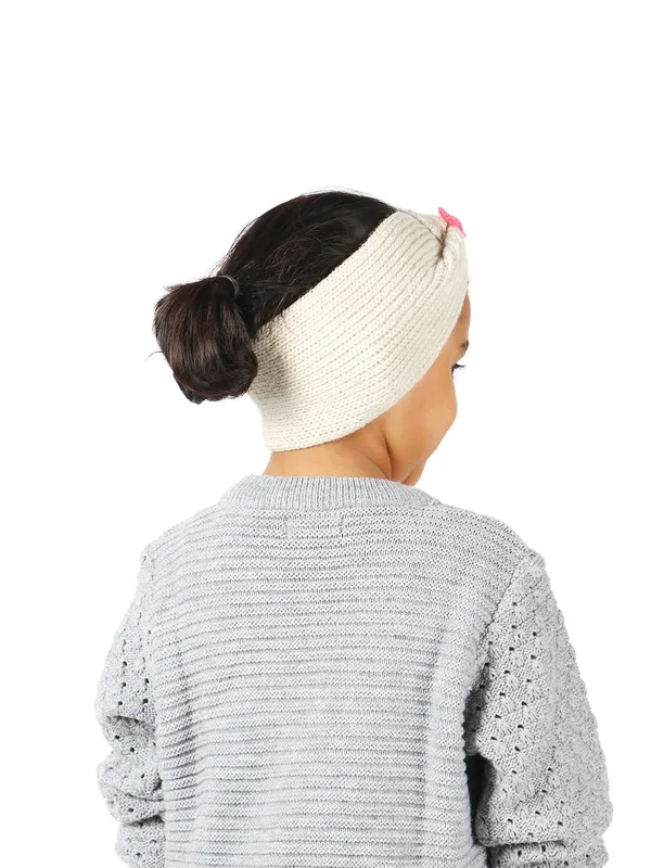 Cream_Woolen_Earmuff_For_Girls