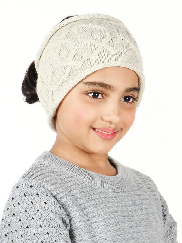 Cream_Woolen_Earmuff_For_Girls