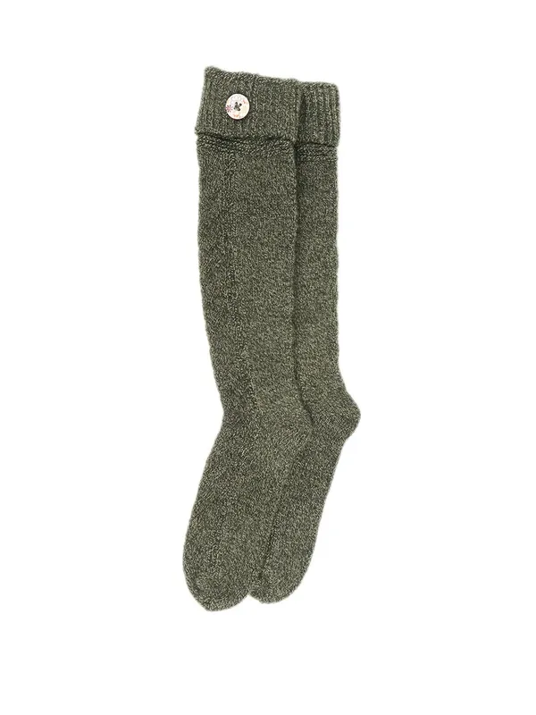 Olive_Woolen_Socks_For_Girls