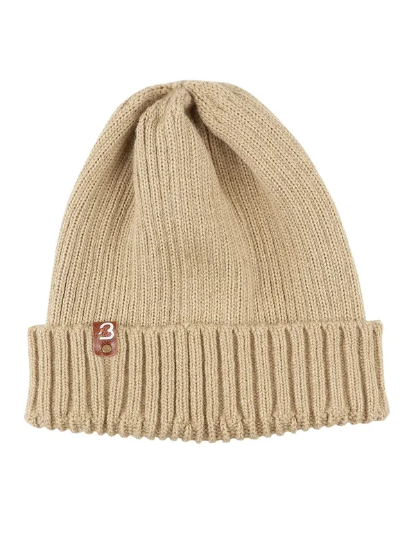 Beige_Woolen_Cap_For_Men