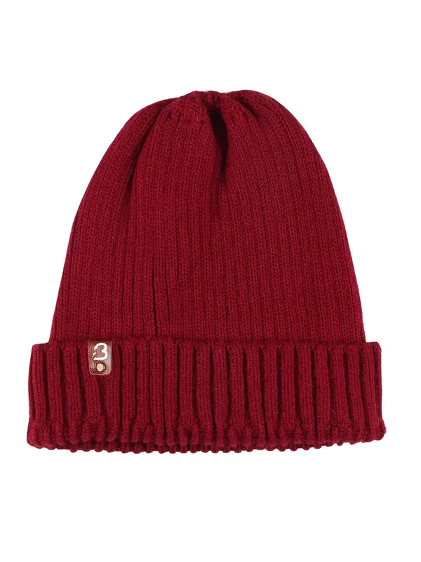 Maroon_Woolen_Cap_For_Men
