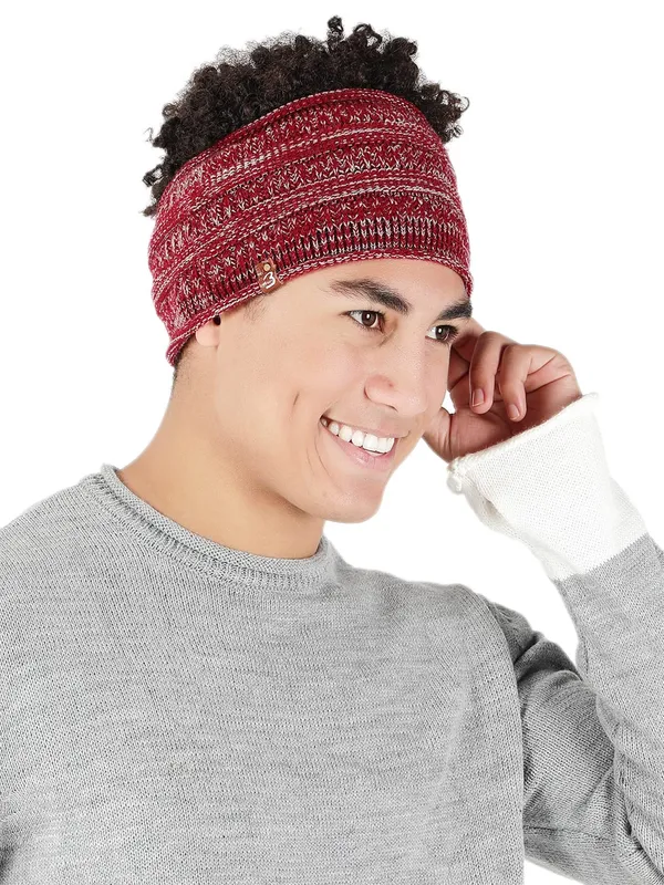 Maroon_Woolen_Earwarmer_For_Men