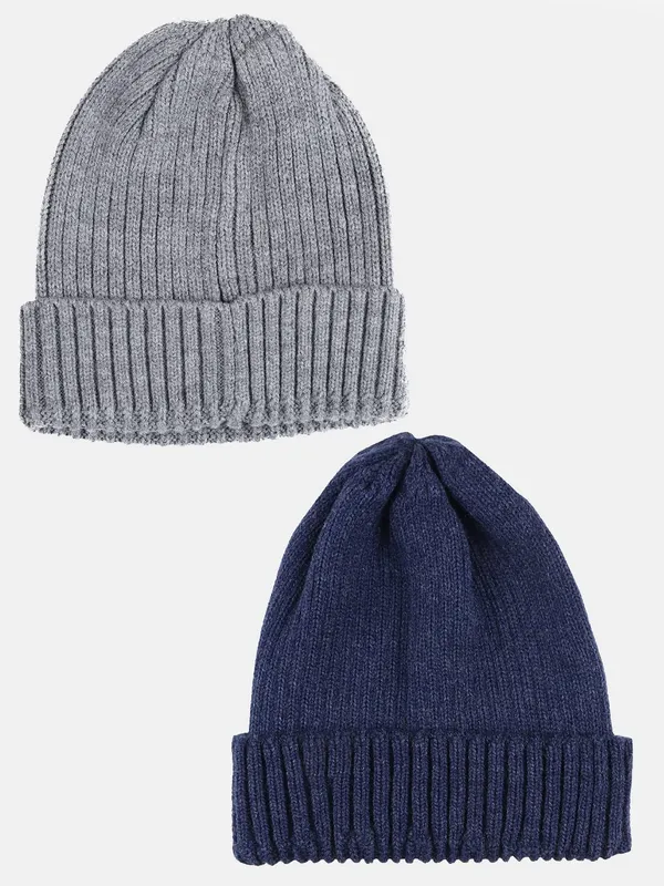 Grey_&_Blue_Woolen_Cap_For_Men
