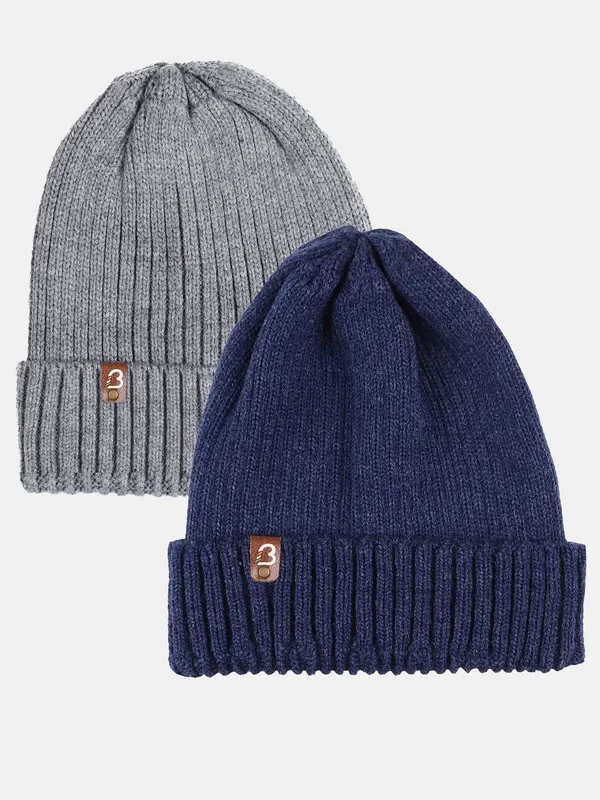 Grey_&_Blue_Woolen_Cap_For_Men