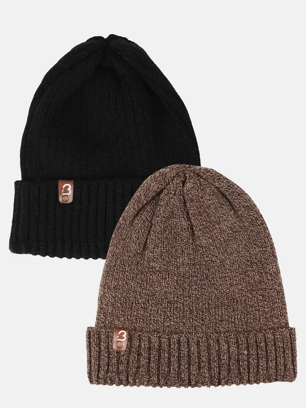 Brown_&_Black_Woolen_Cap_For_Men