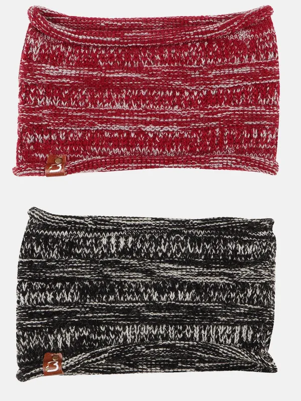 Black_&_Maroon_Woolen_Earwarmer_For_Men