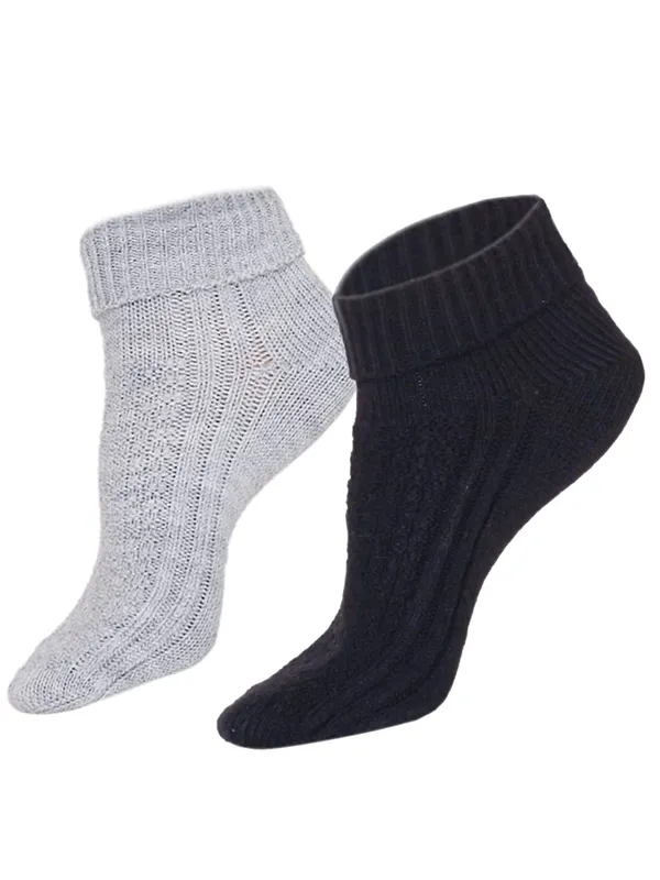 Grey_Woolen_Socks_For_Women_(Pack_Of_2)