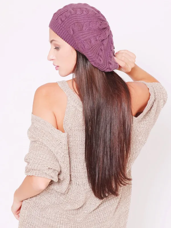 Purple_Woolen_Cap_For_Women