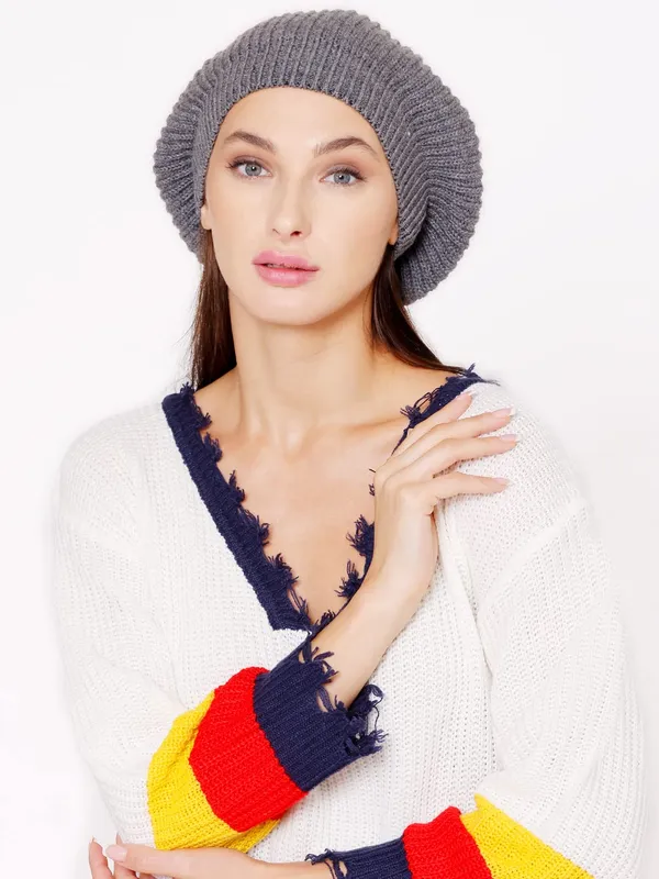 Grey_Woolen_Cap_For_Women