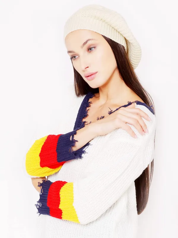 Beige_Woolen_Cap_For_Women