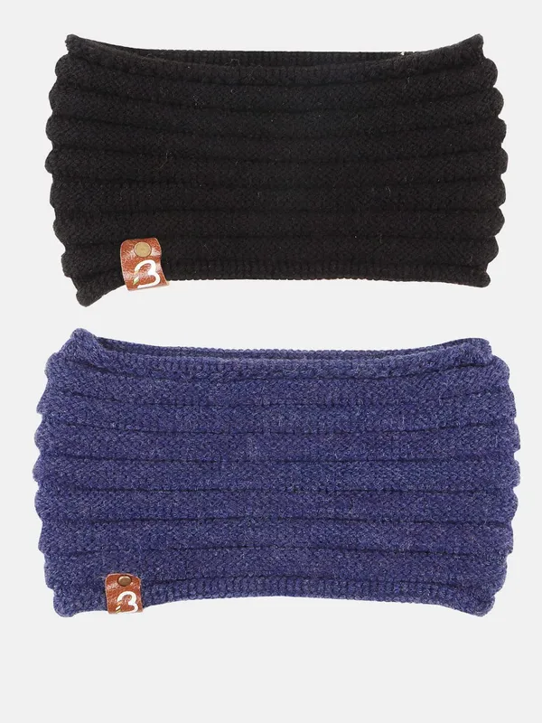 Black_&_Blue_Woolen_Earwarmer_For_Unisex_(Pack_Of_2)
