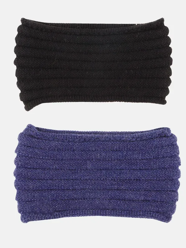 Black_&_Blue_Woolen_Earwarmer_For_Unisex_(Pack_Of_2)