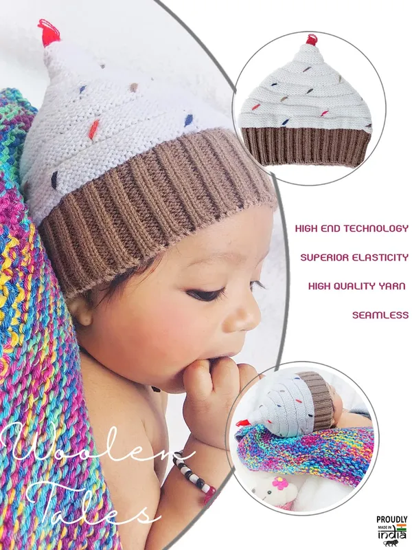 Cream_Woolen_Cap_For_Unisex_Child