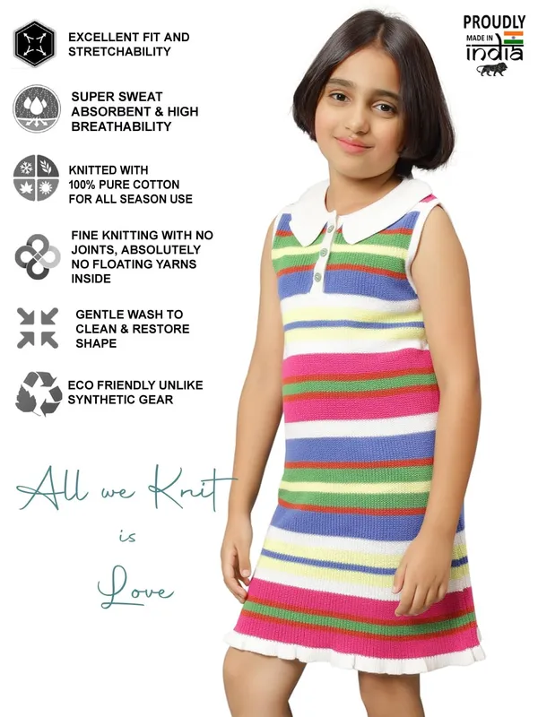 Multicolour_Woolen_Knitted_Dress_For_Girls