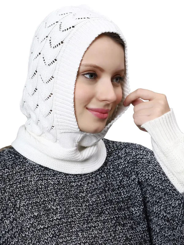 White_Woolen_Cap_For_Women