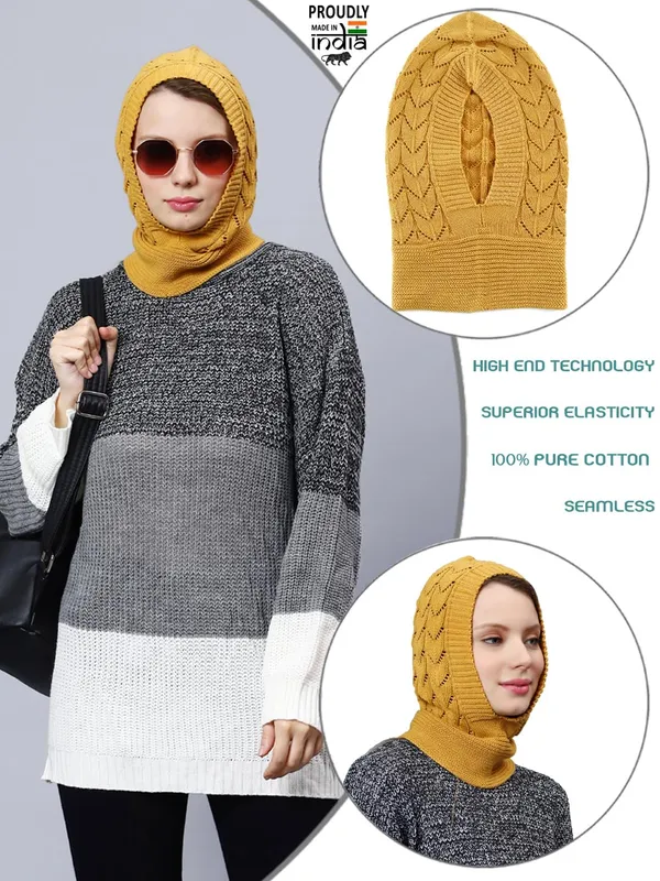 Mustard_Yellow_Woolen_Cap_For_Women