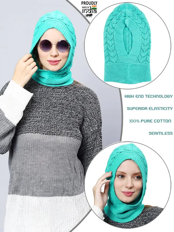 Turquoise_Woolen_Cap_For_Women