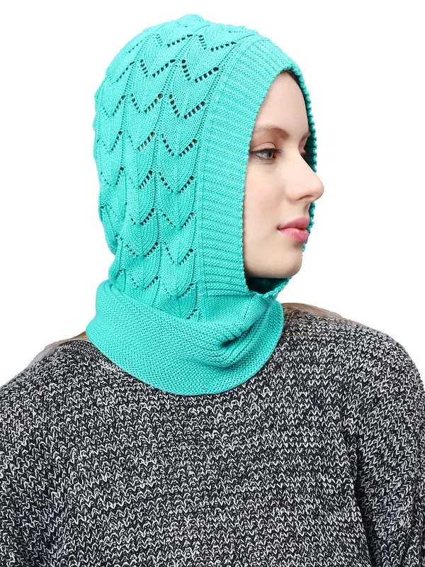 Turquoise_Woolen_Cap_For_Women
