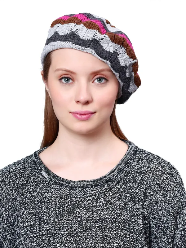 Grey_Woolen_Beret_For_Women