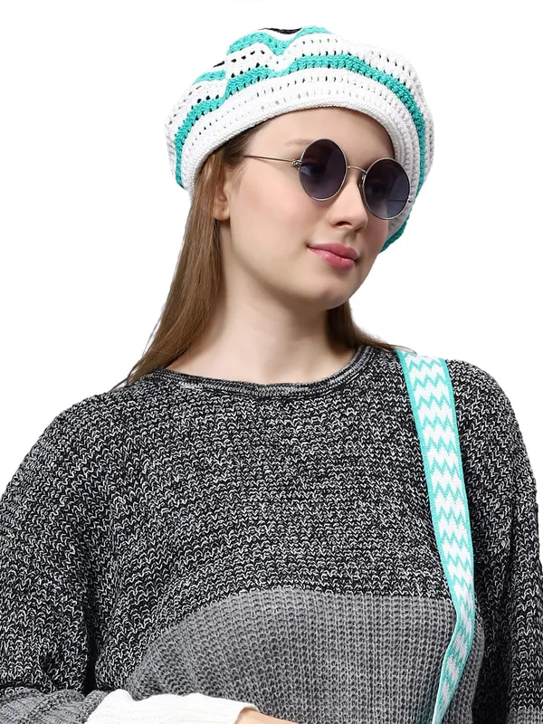 Turquoise_Woolen_Beret_For_Women