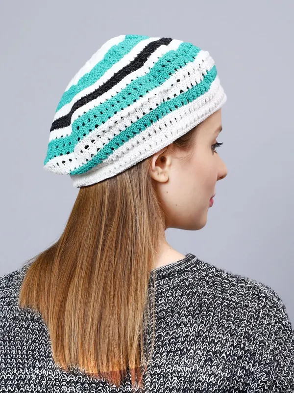 Turquoise_Woolen_Beret_For_Women