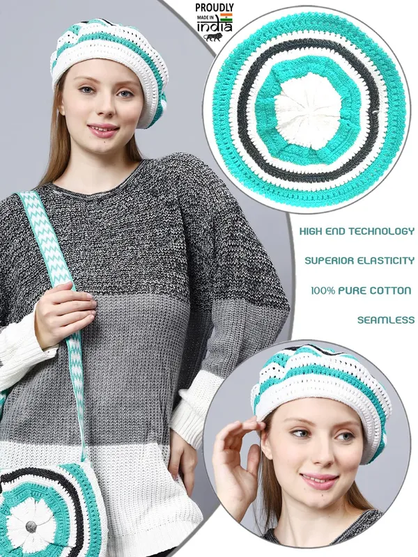 Turquoise_Woolen_Beret_For_Women