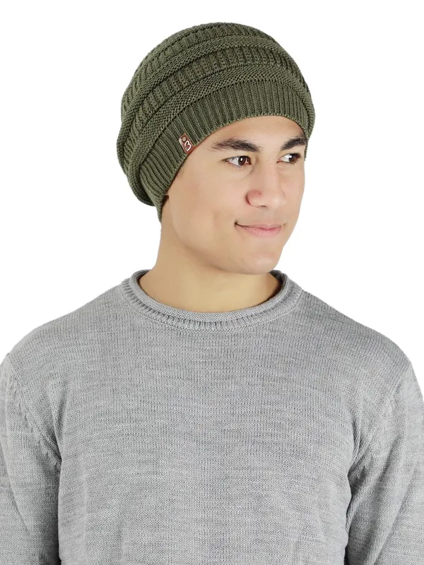 Green_Woolen_Slouchy_For_Unisex