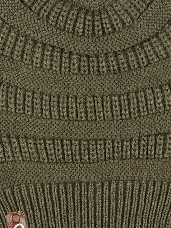 Green_Woolen_Slouchy_For_Unisex