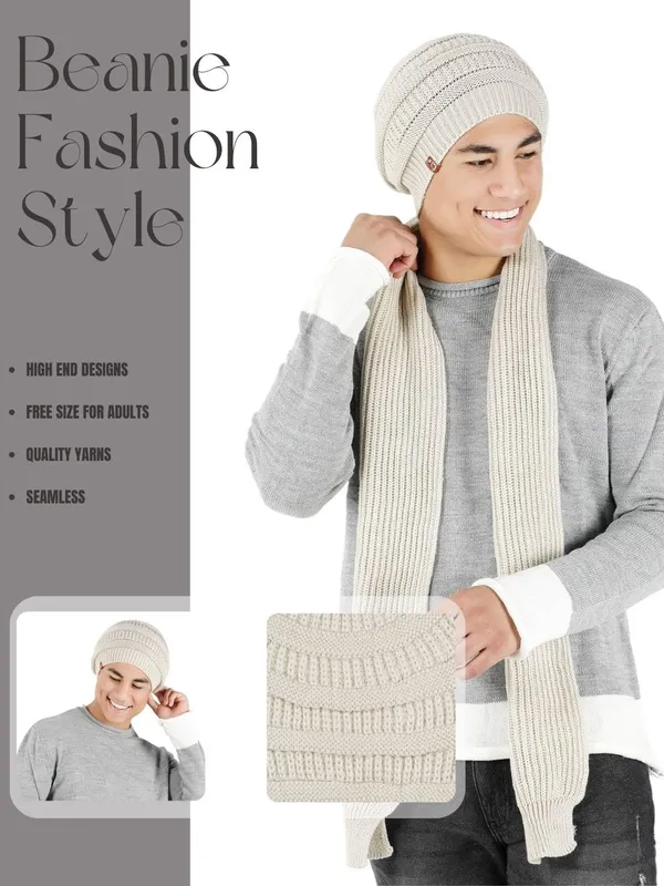 Cream_Woolen_Cap_For_Unisex