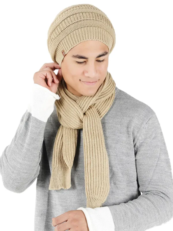 Beige_Woolen_Cap_For_Unisex
