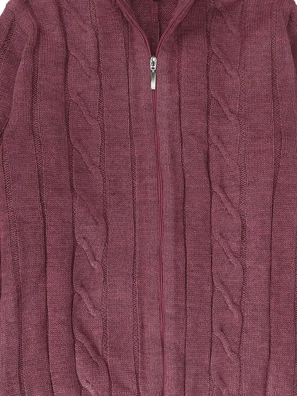 Pink_Woolen_Cardigan_For_Men