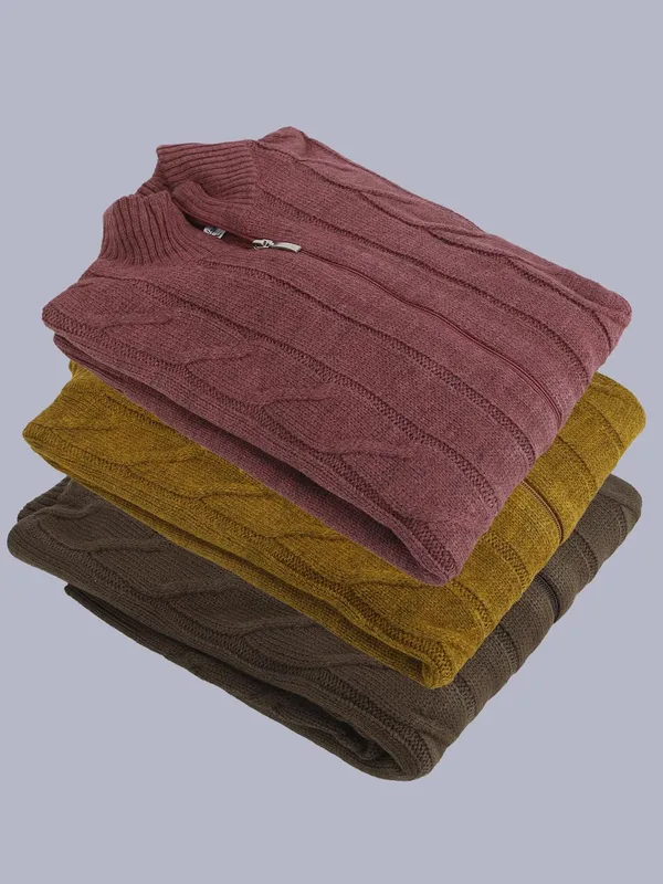 Pink_Woolen_Cardigan_For_Men