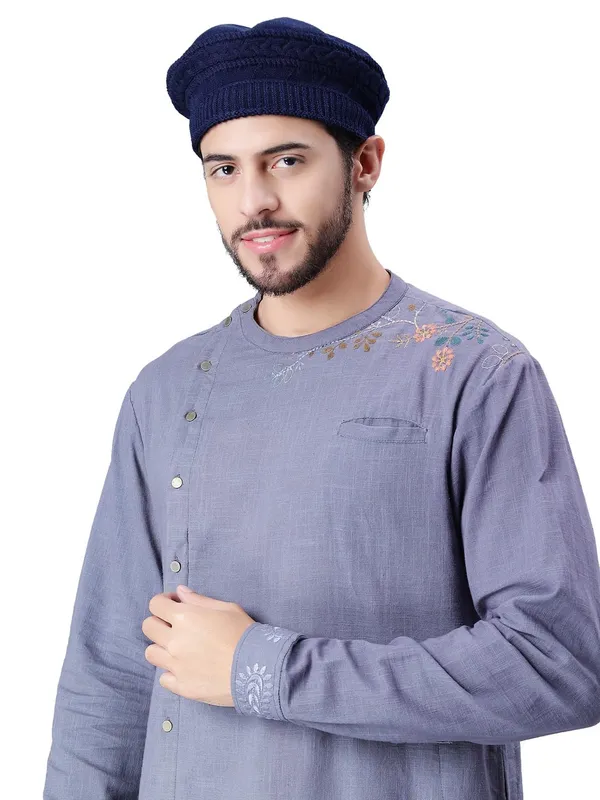 Blue_Woolen_Cap_For_Unisex
